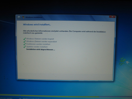 Windows 7 Installieren